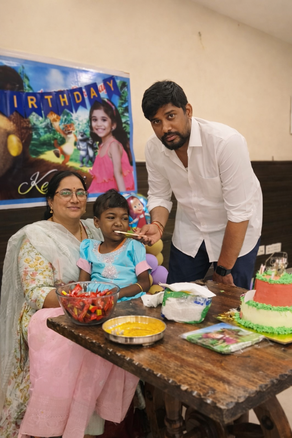 Keerthi's birthday with family